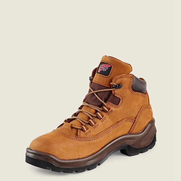 Red Wing Work Boots Flexbond - 5-inch Waterproof Safety Toe - Brown - Womens VXE943167